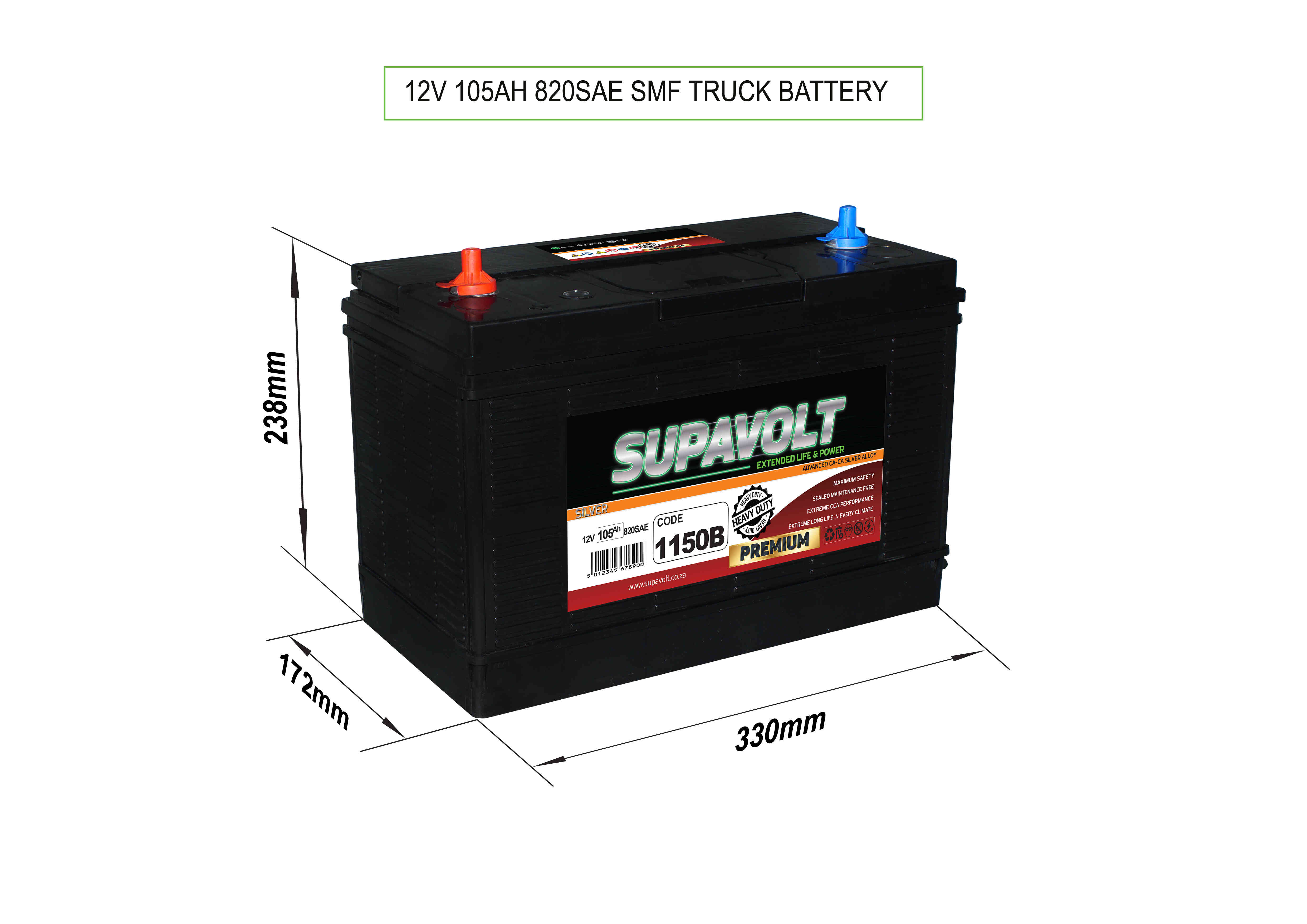 Truck Truck Batteries SV1150B title=