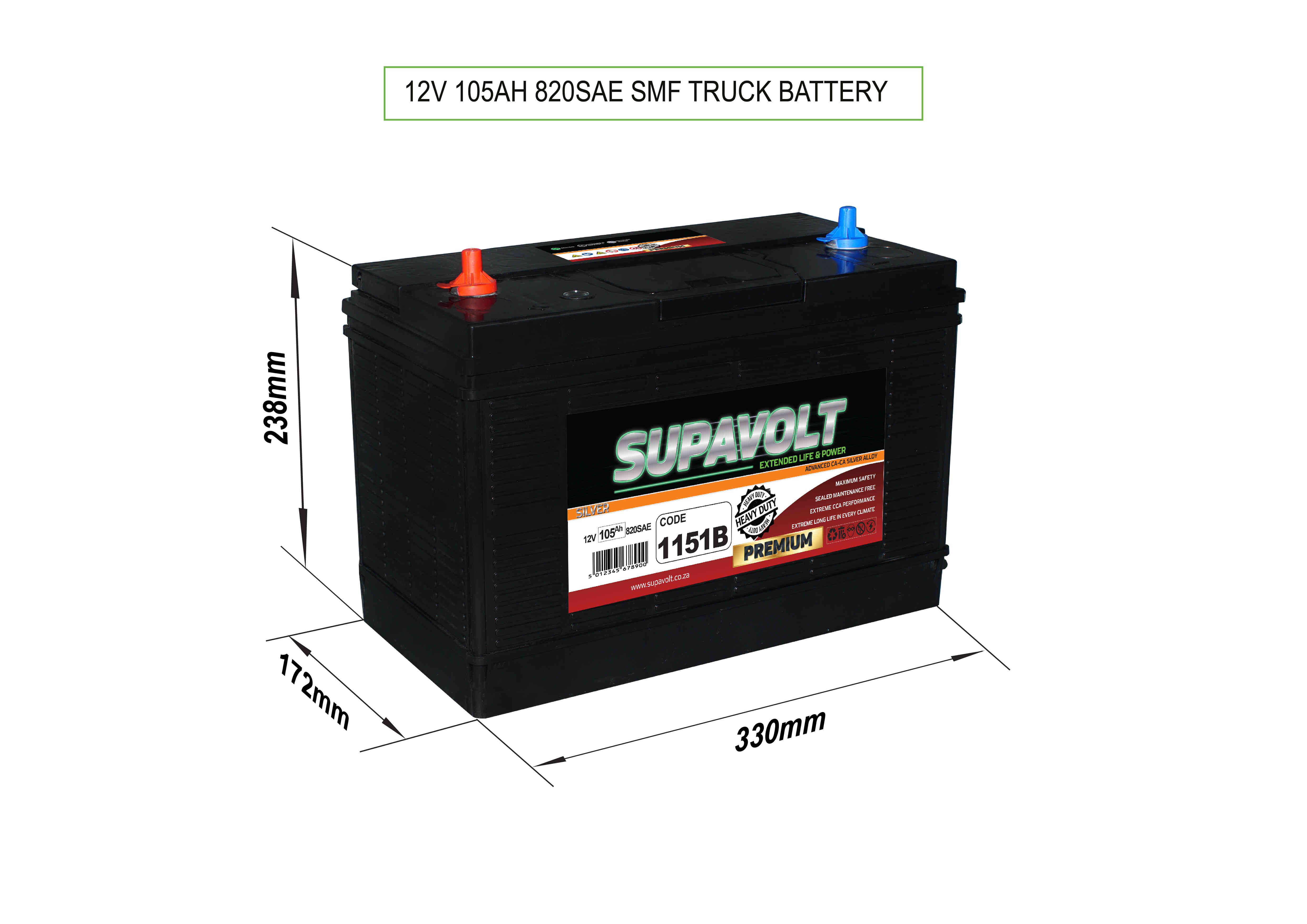 Truck Truck Batteries SV1151B title=