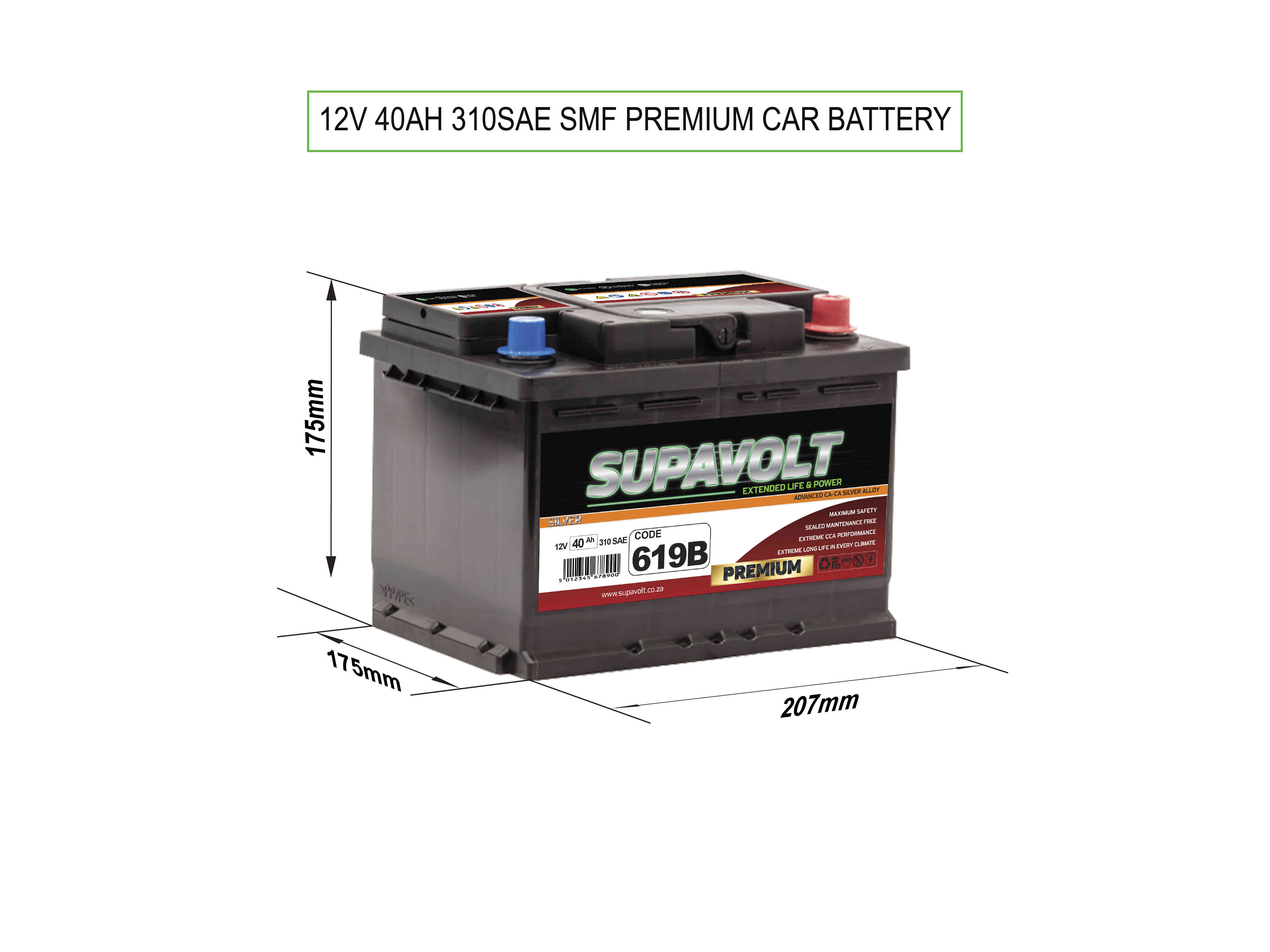 Car Car Batteries SV619B title=