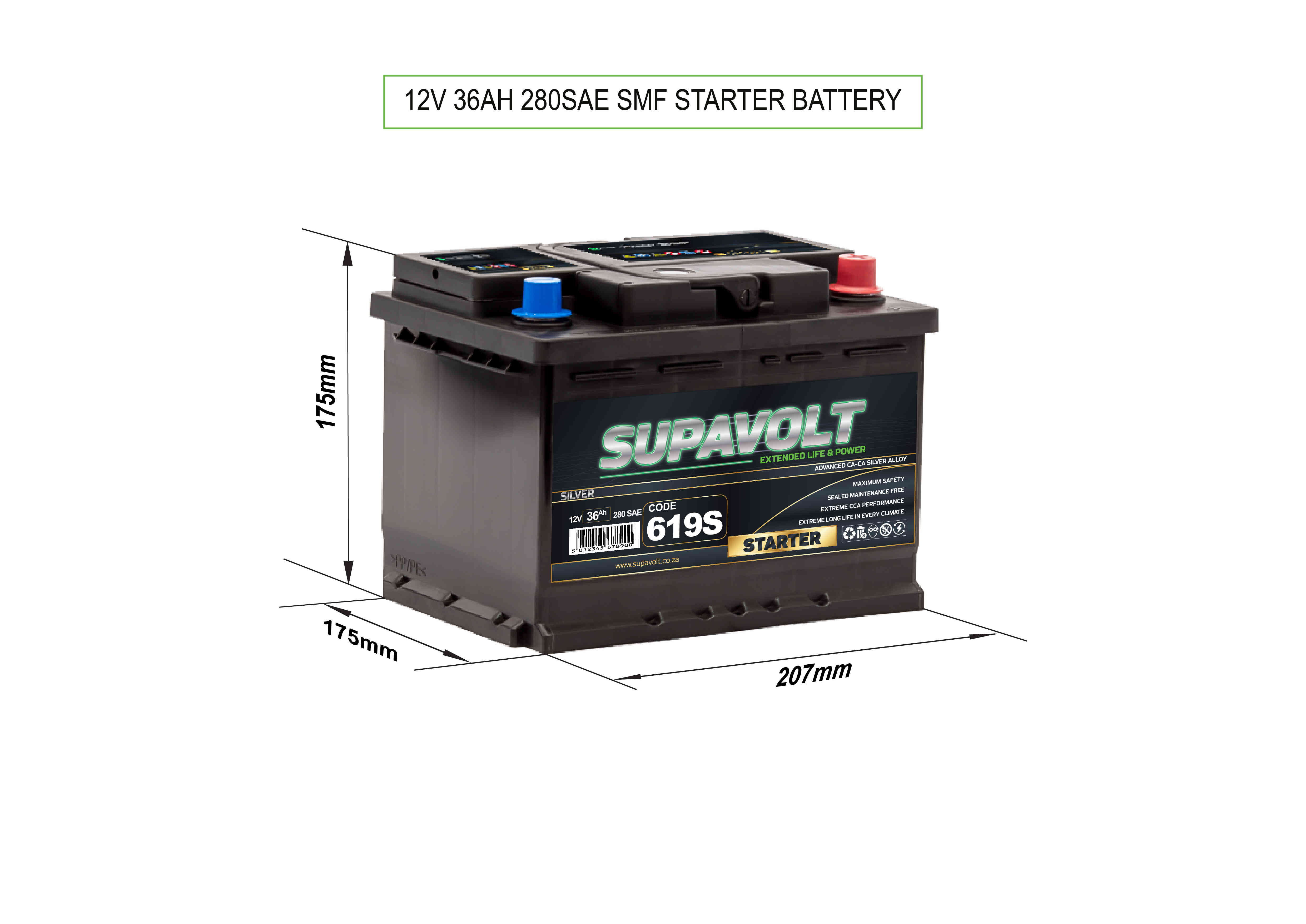 Car Car Batteries SV619S title=