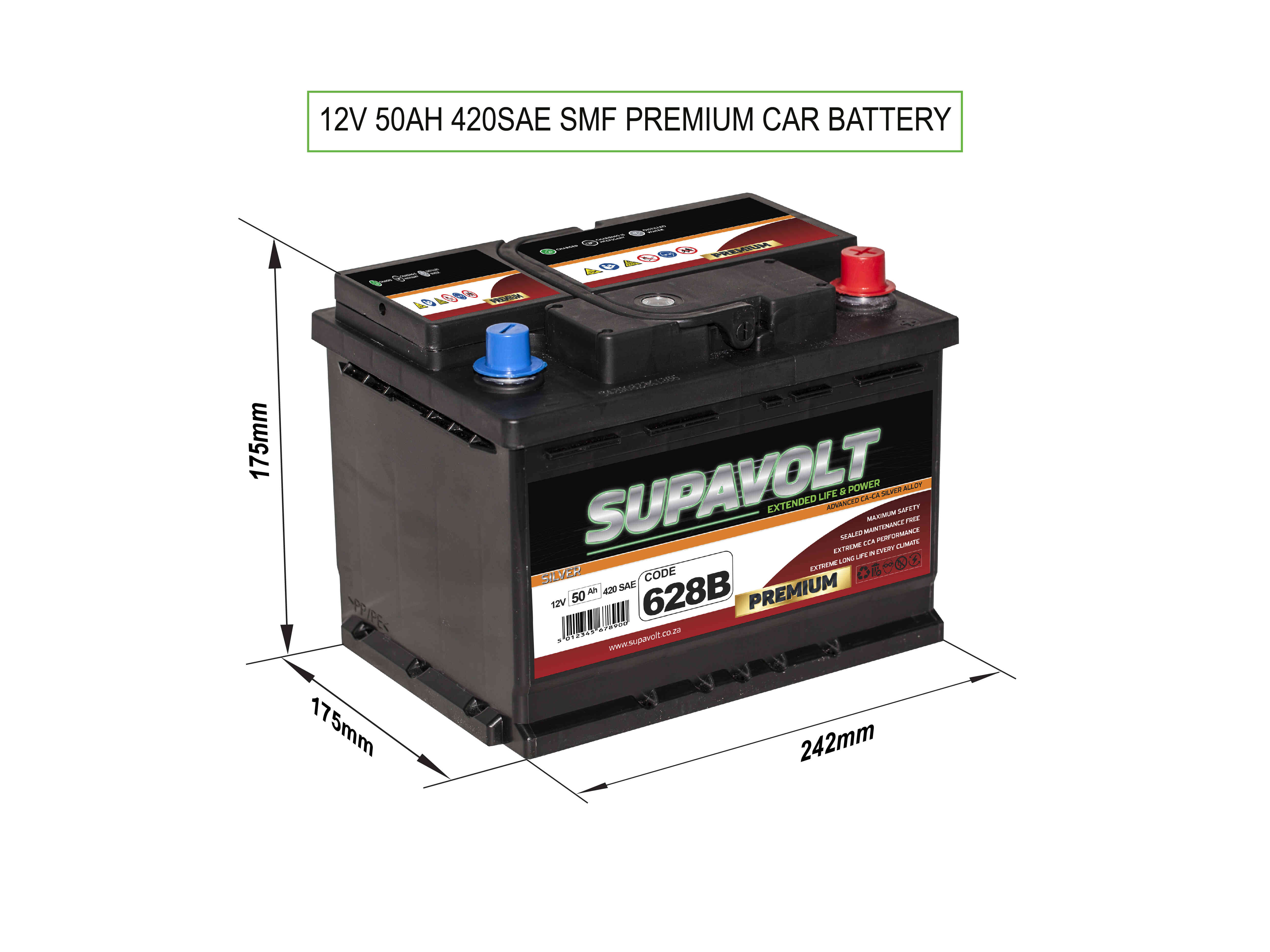 Car Car Batteries SV628B title=