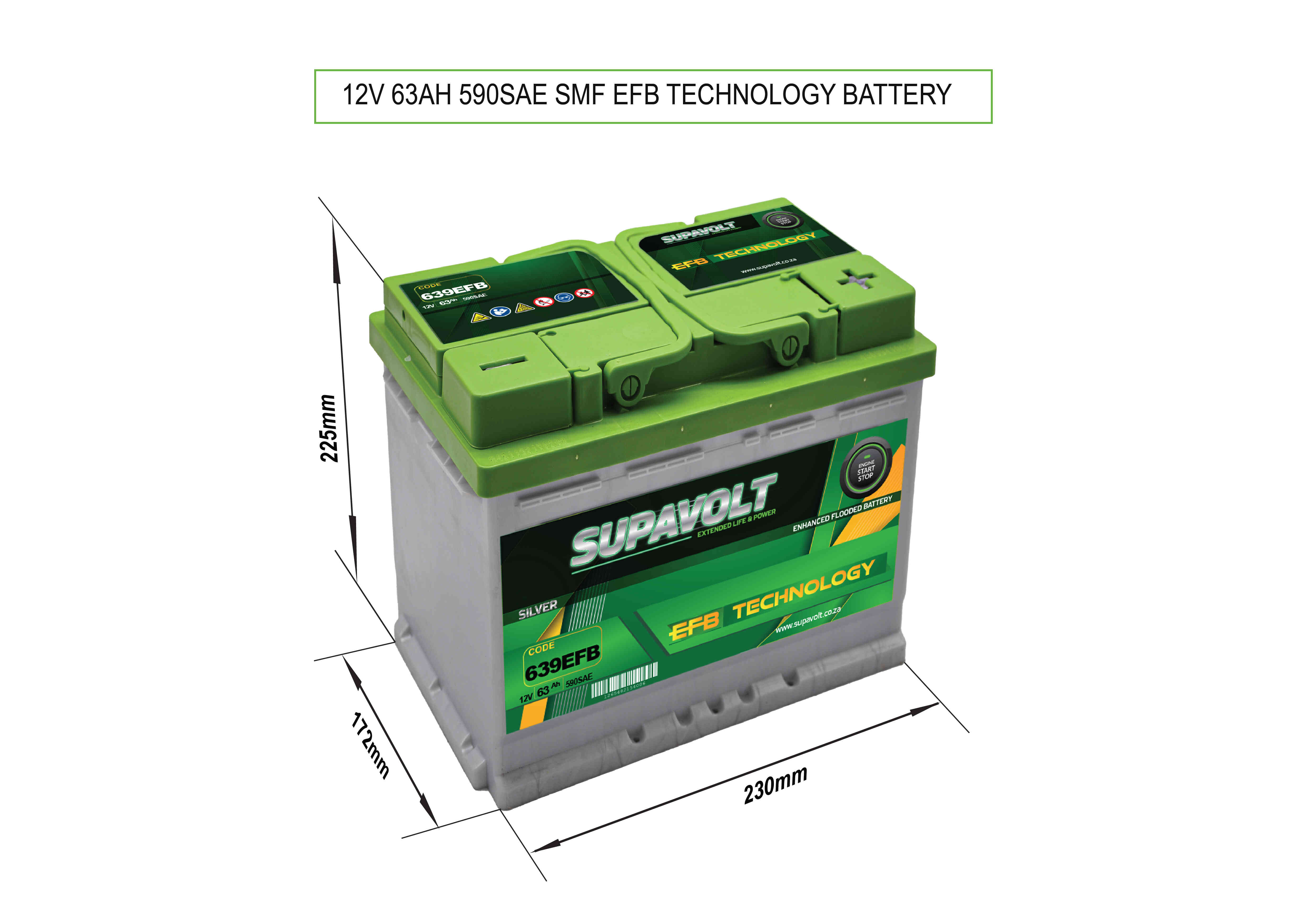 EFB Car EFB Car Batteries SV639EFB title=