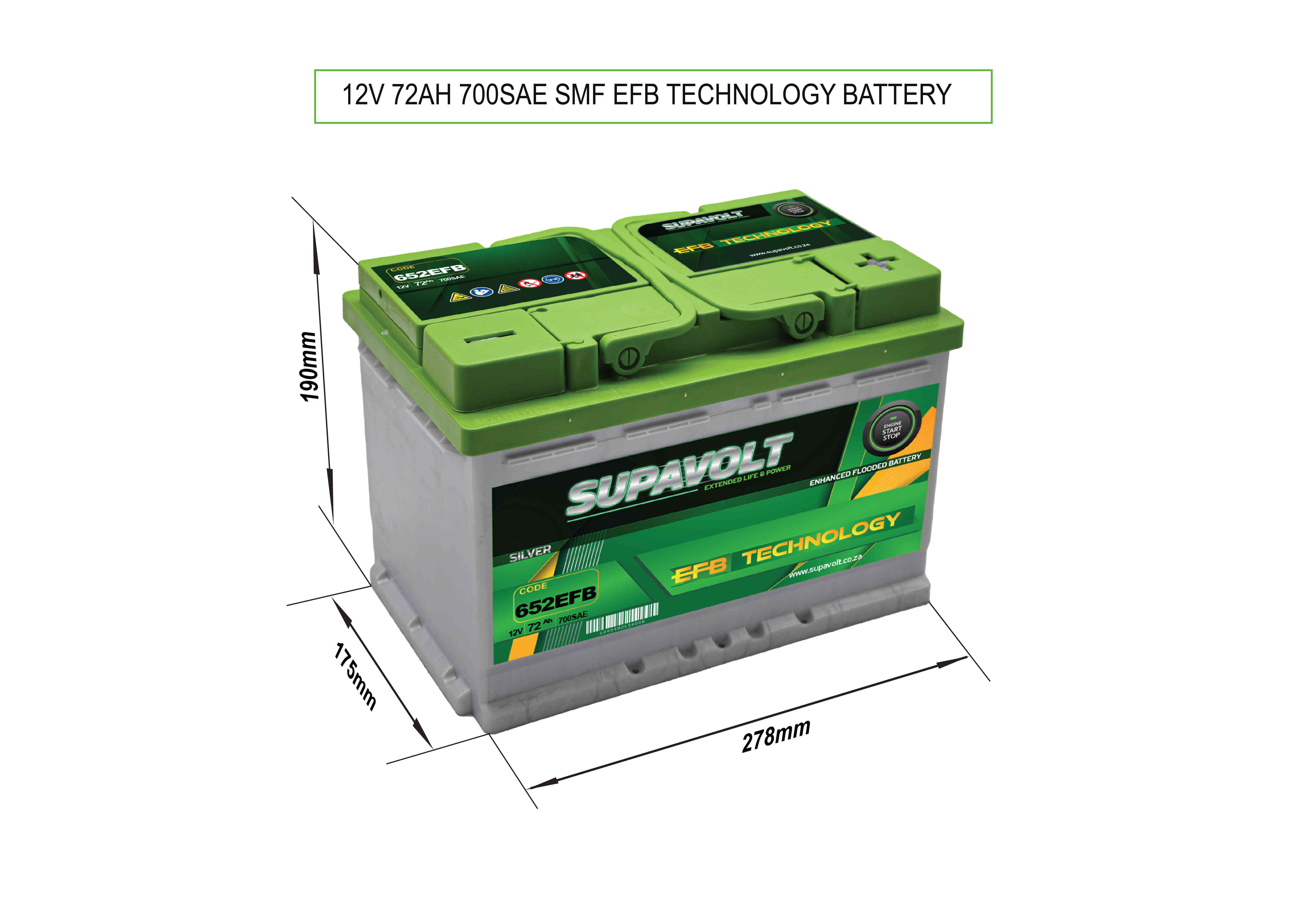 EFB Car EFB Car Batteries SV652EFB title=