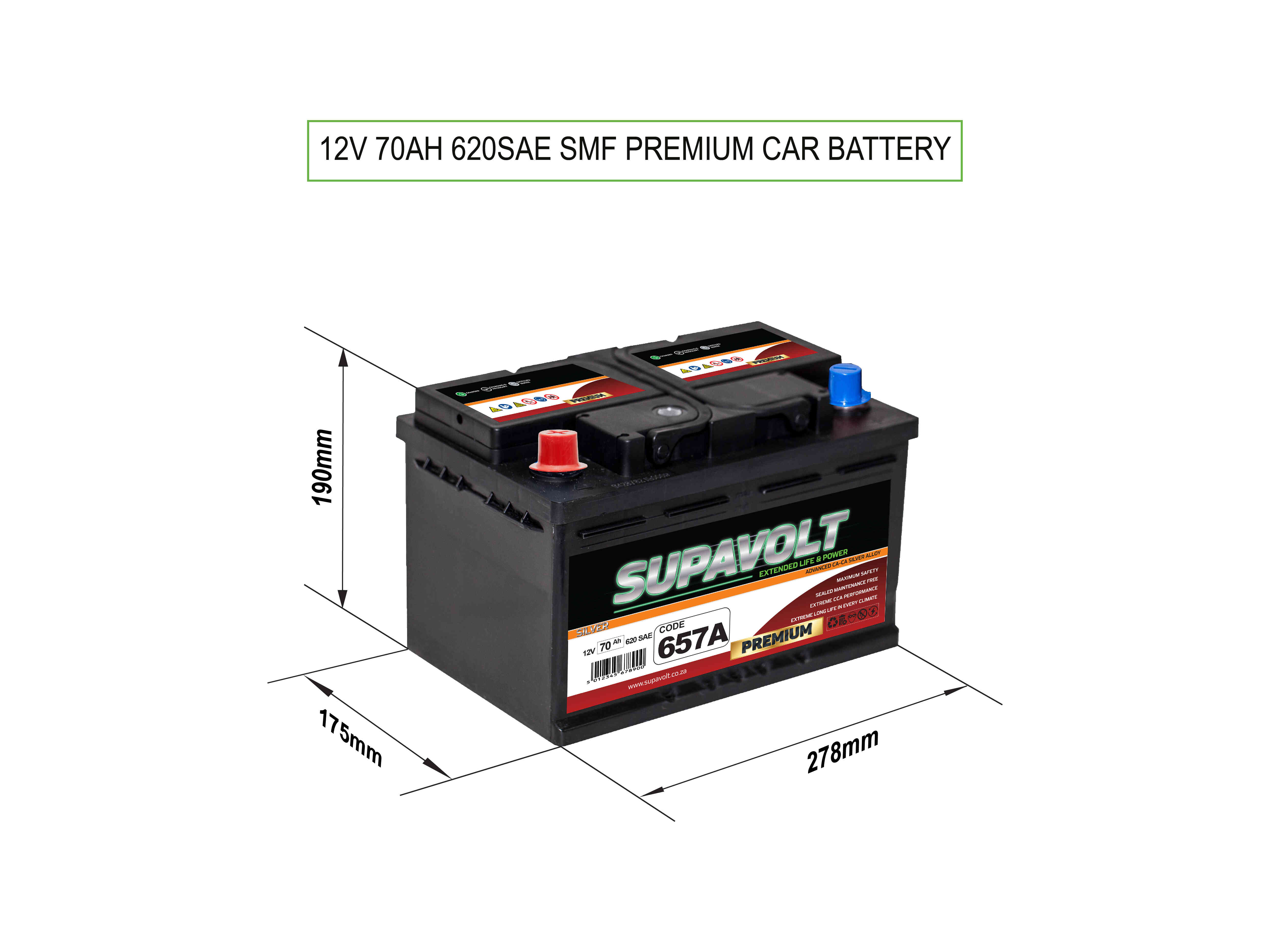 Car Car Batteries SV657A title=