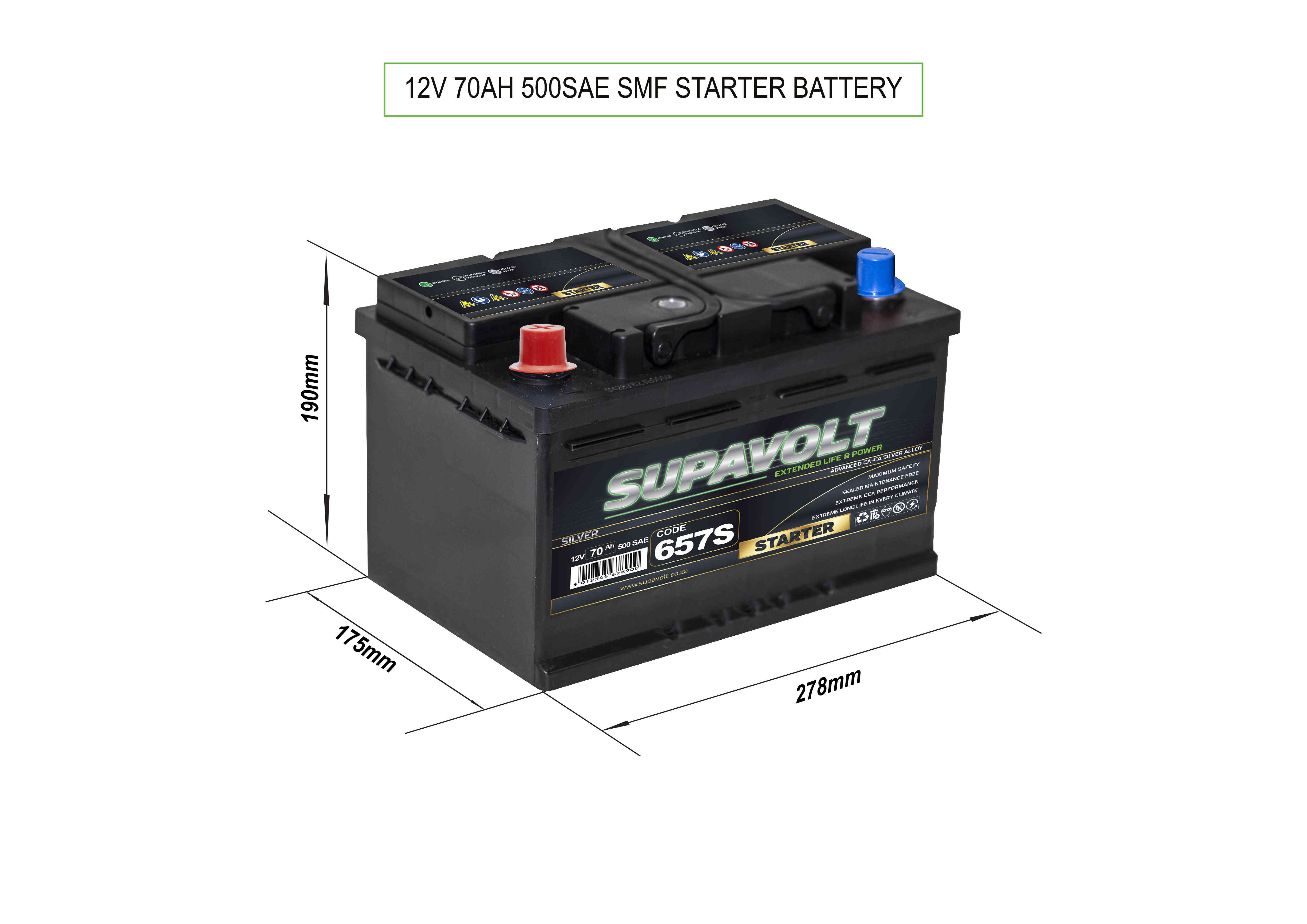 Car Car Batteries SV657S title=