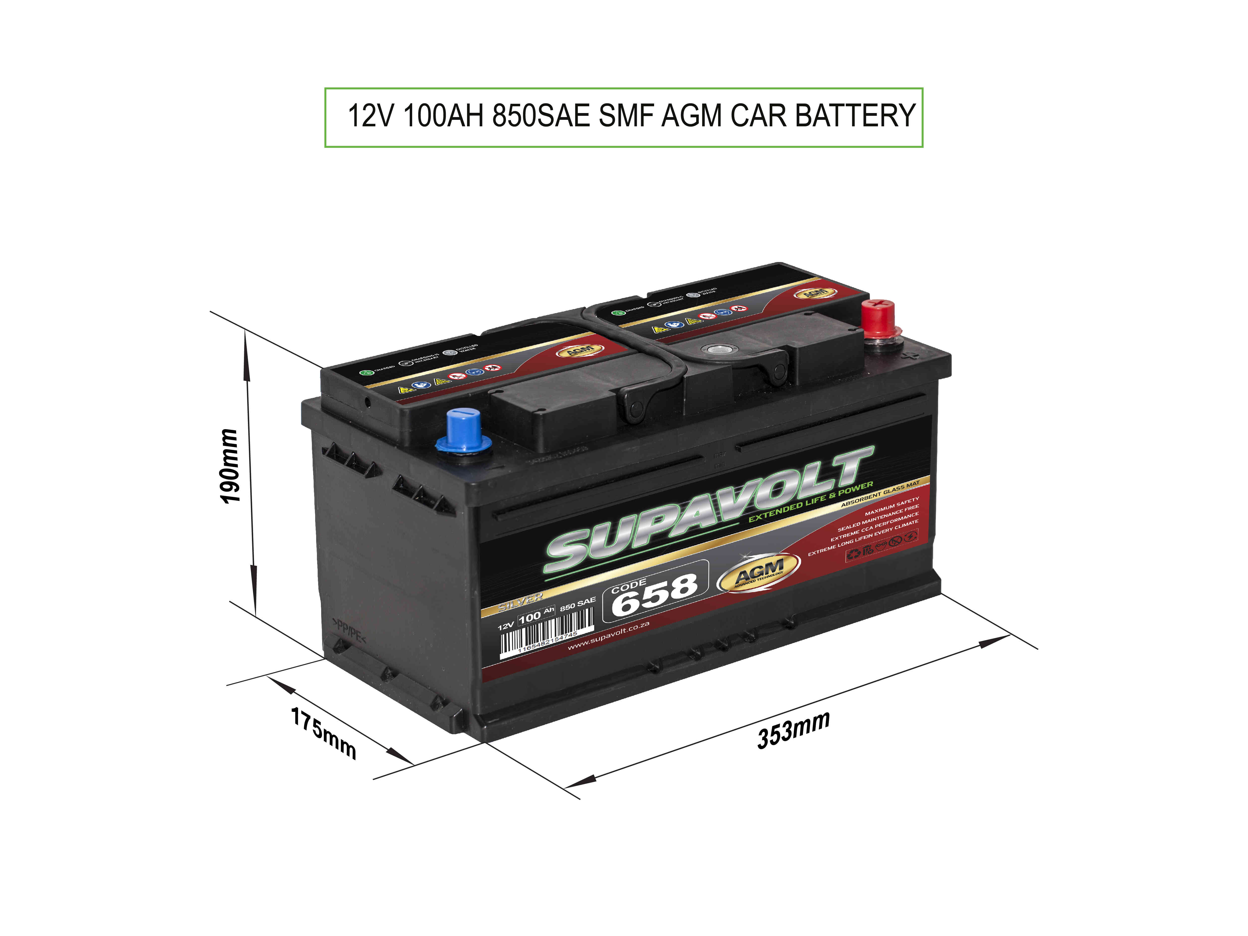 AGM Car AGM Car Batteries SV658AGM title=