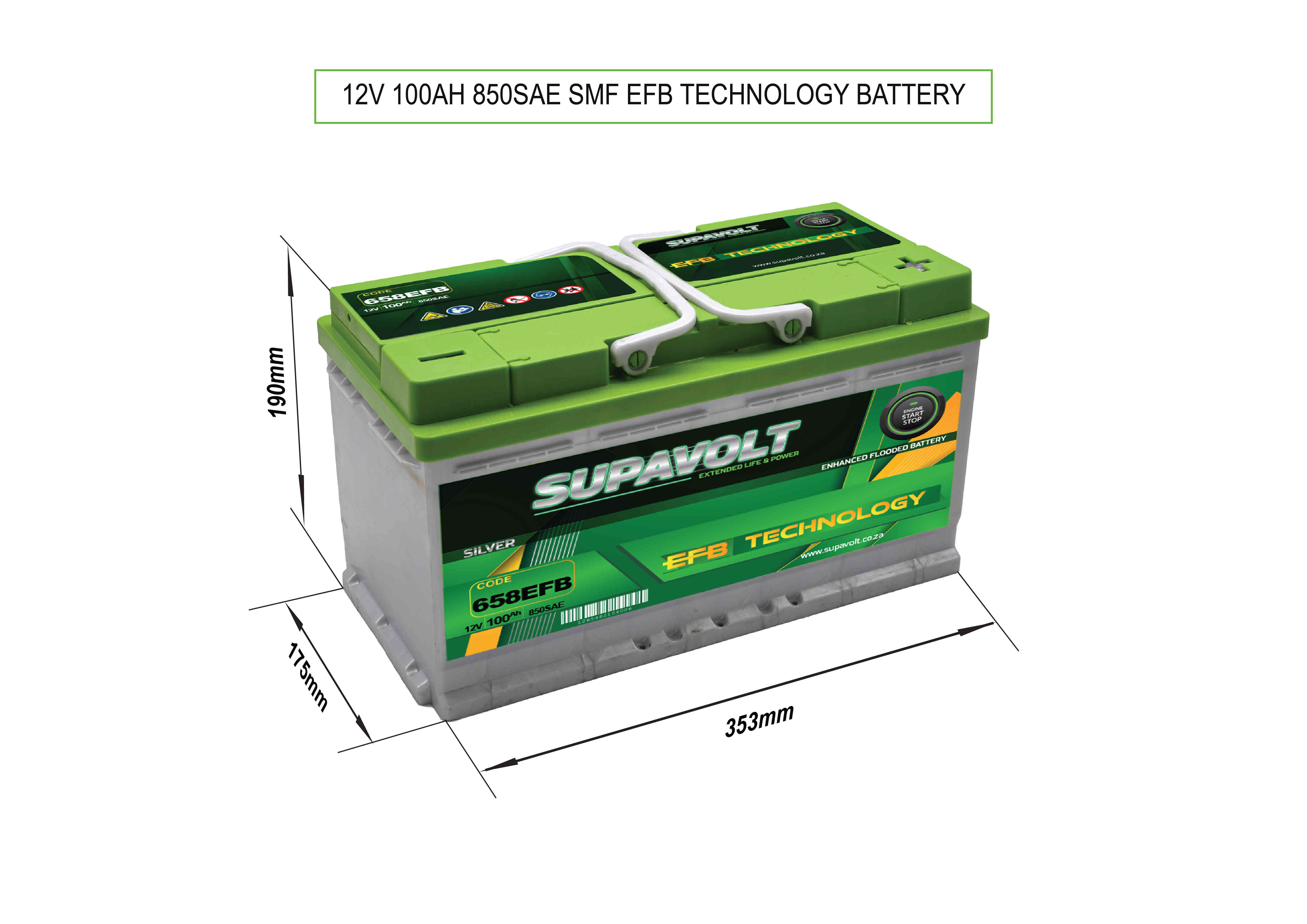 EFB Car EFB Car Batteries SV658EFB title=