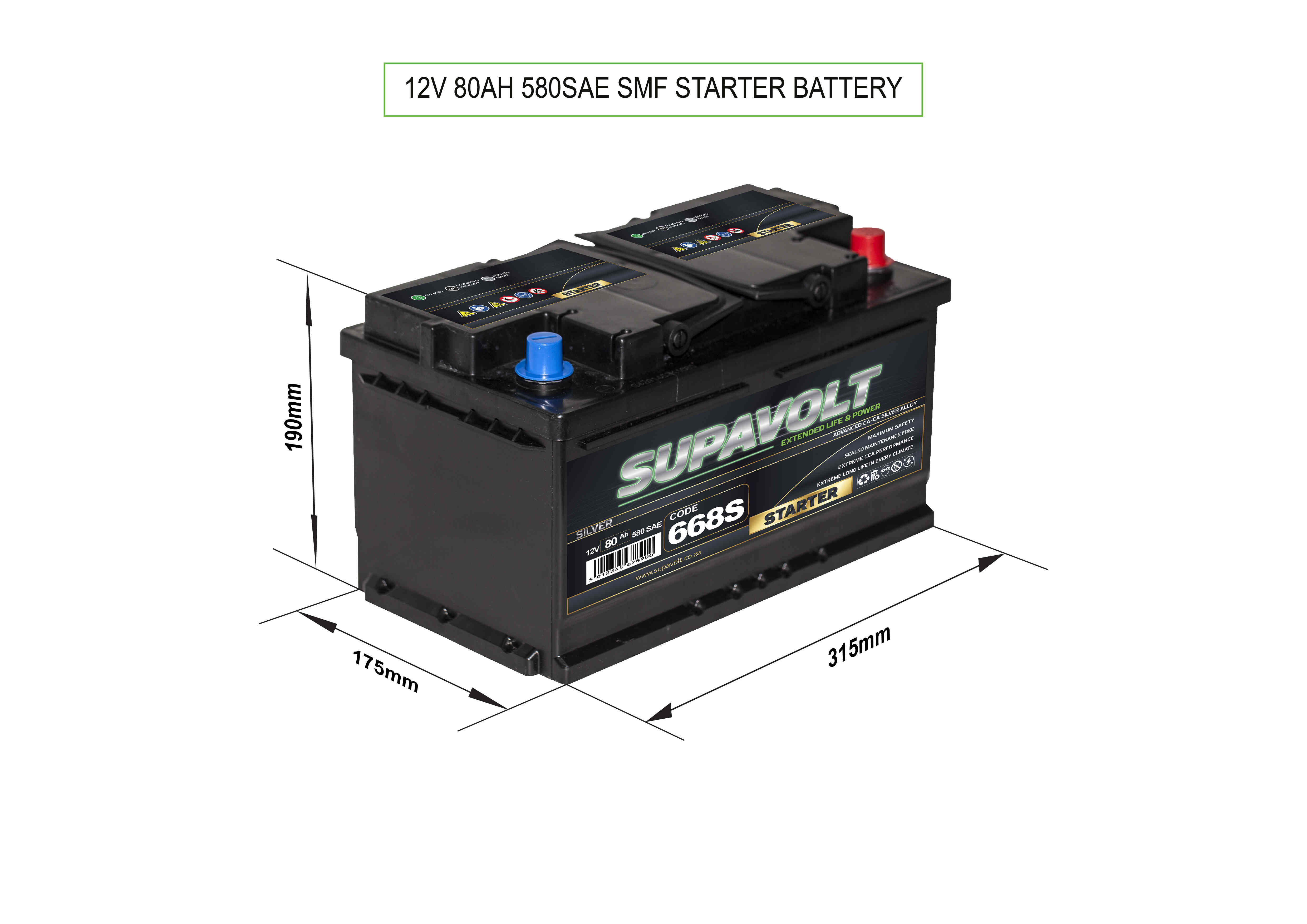 Car Car Batteries SV668S title=