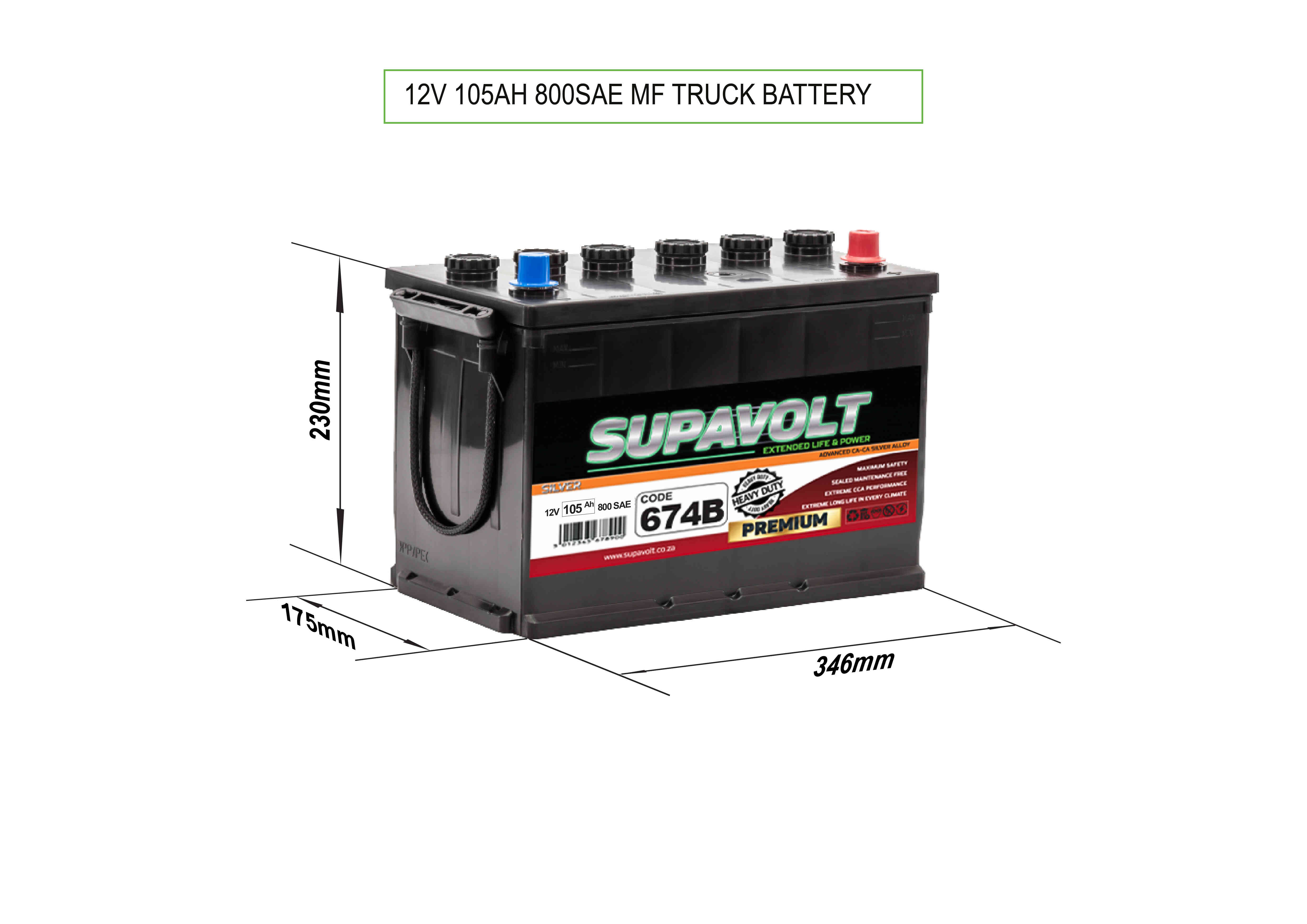 Truck Truck Batteries SV674B title=